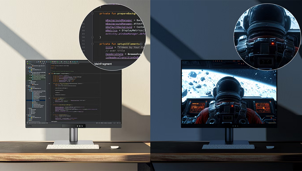BenQ RD280UG|28” 4K+ 120Hz MoonHalo Arka Aydınlatmalı Programlama Monitörü 12 Yüksek Piksel Kontrastı