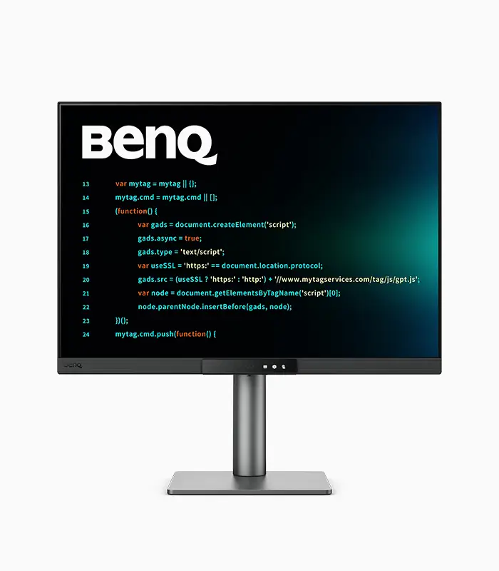 rd280ug-front BenQ RD280UG|28” 4K+ 120Hz MoonHalo Arka Aydınlatmalı Programlama Monitörü - Görsel 1