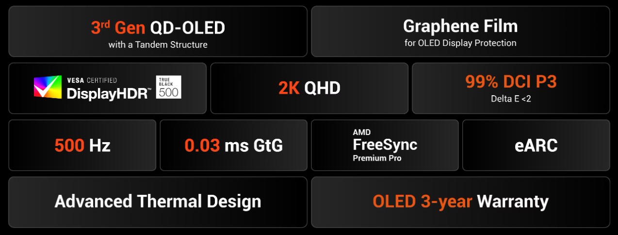 BenQ EX271QZ I 27” 2K 500Hz MOBIUZ OLED Gaming Monitör 2 EX271QZ ile sürükleyici oyun deneyimi