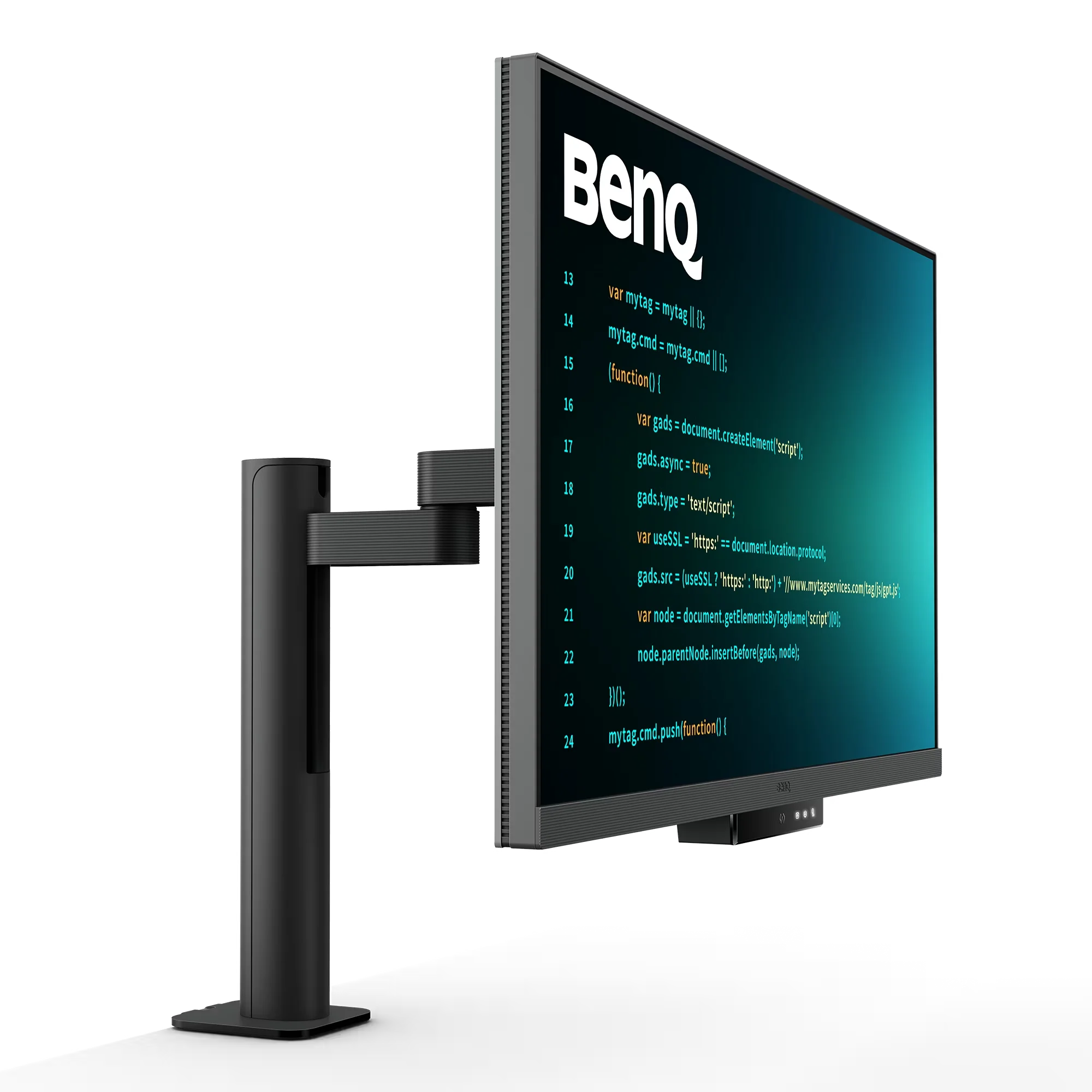 BenQ RD320UA 32 inç 4K yazılımcı monitörü sol çapraz görünüm