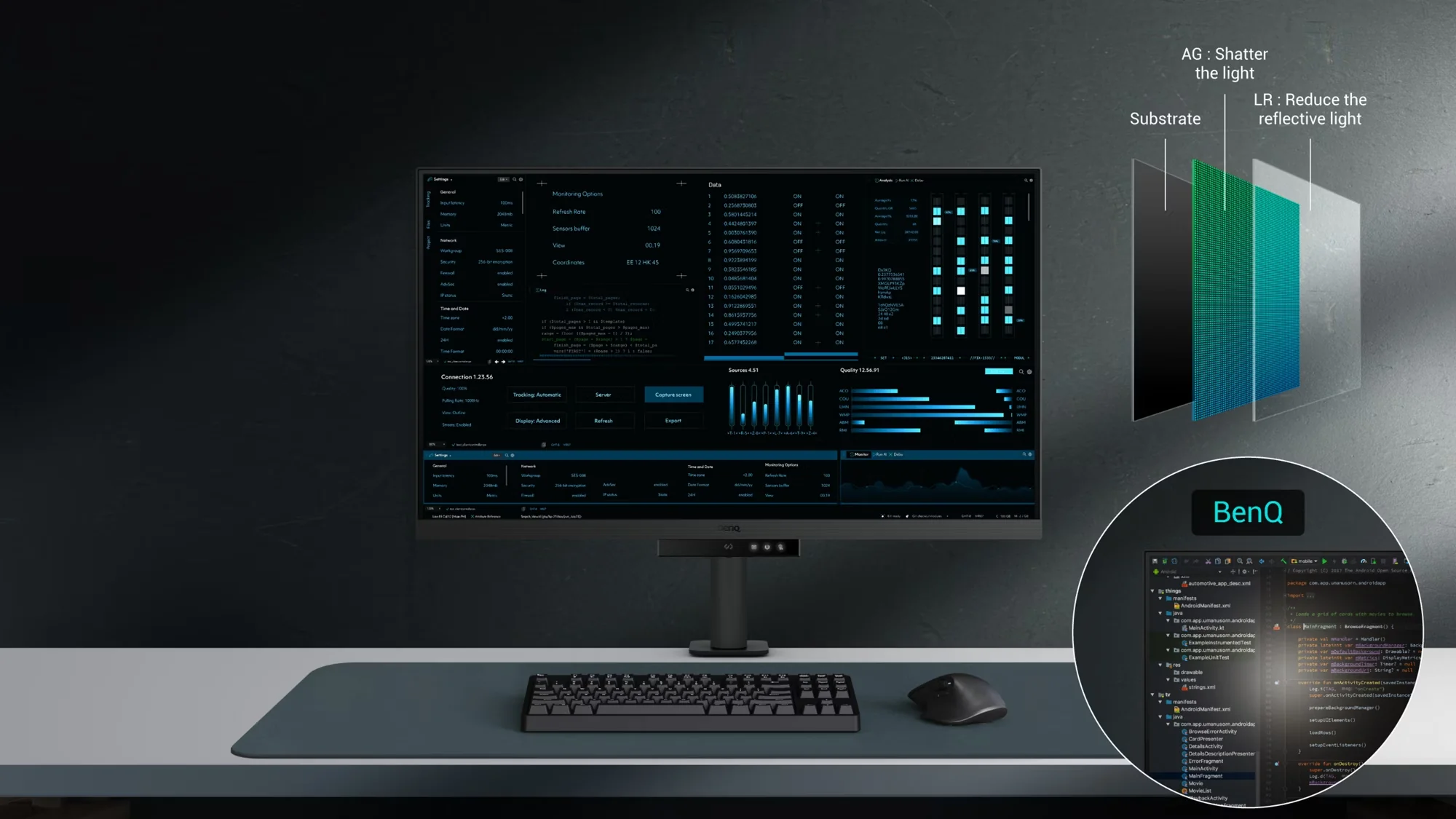 BenQ Nano Matte panel yansımasız görüntü
